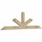 Ekena Millwork Saratoga Rough Sawn Timber Gable Bracket, Douglas Fir, 72"W x 21"H x 2"D x 4"F, 7/12 Pitch GBW072X21X0204SAR00RDF - alternate 4